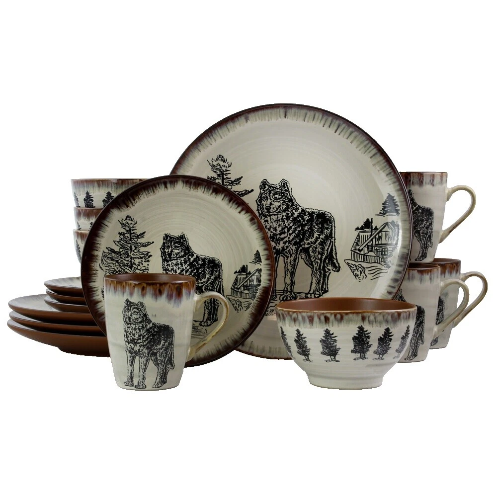 Animal Print Ceramic Dinner Service Sets