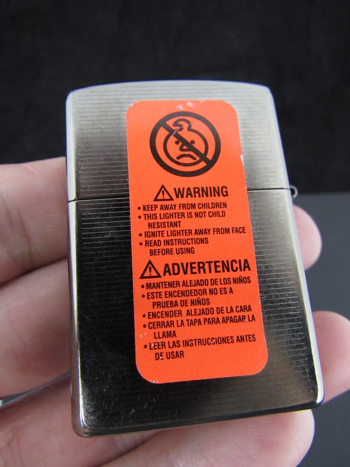 ZIPPO lighter GUNMETAL GRAY & PINSTRIPES A 06 Bradford SEALED! eBay