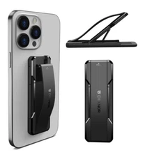 DEXNOR Cell Phone Grip Stand Holder Strap Finger 2-in-1 Self-adhesive Kickstand