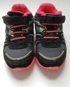 pink velcro sneakers