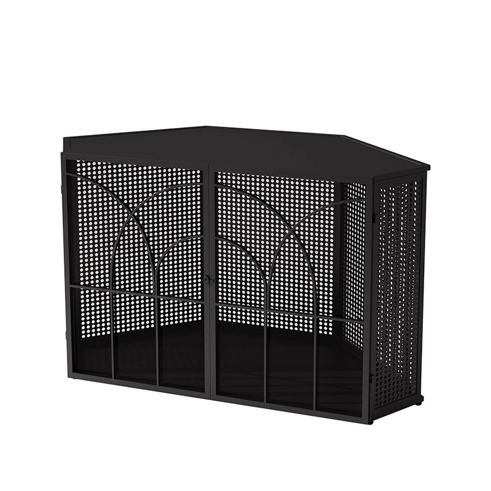 Glass dog cheap cage