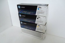 HP 128A Toner Cartridge Set C/M/Y/K CP1525 CE320A CE321A CE322A CE323A OEM NEW