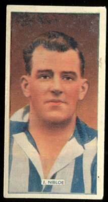Tabakkarte, Carreras, Popular Footballers, 1936, J Nibloe, Sheffield Weds, #15