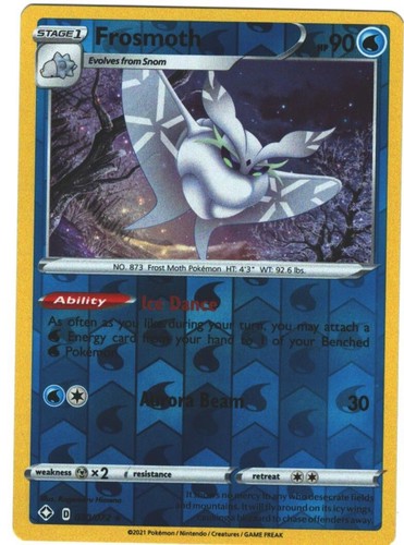 shiny frosmoth pokemon card 2021 Pokémon Shining Fates Frosmoth 30/72 HOLO RARE