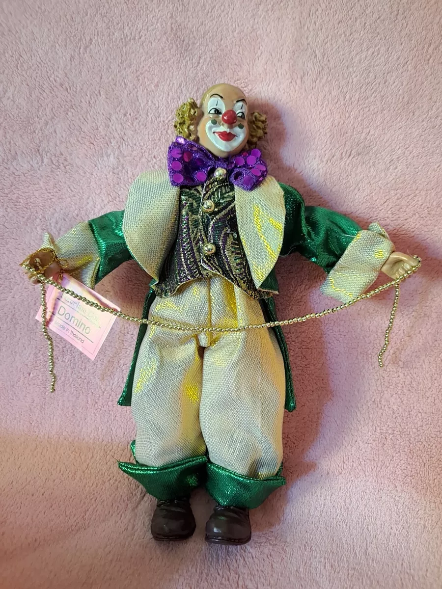Show Stoppers Inc. DOMINO Ceramic Clown Doll