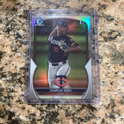 Charlee Soto 2023 1st Bowman Draft Chrome Silver Refractor SP #BDC-9 Twins