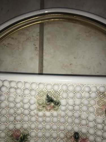 Borsa vintage Grandedee Bead anni '50 con perline di lucite con manici in plastica - Foto 10 di 12
