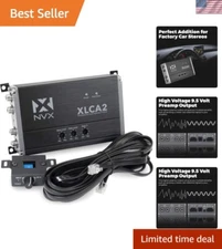 Powerful 2-Channel Line Out Converter with Selectable Auto-On & Remote Control