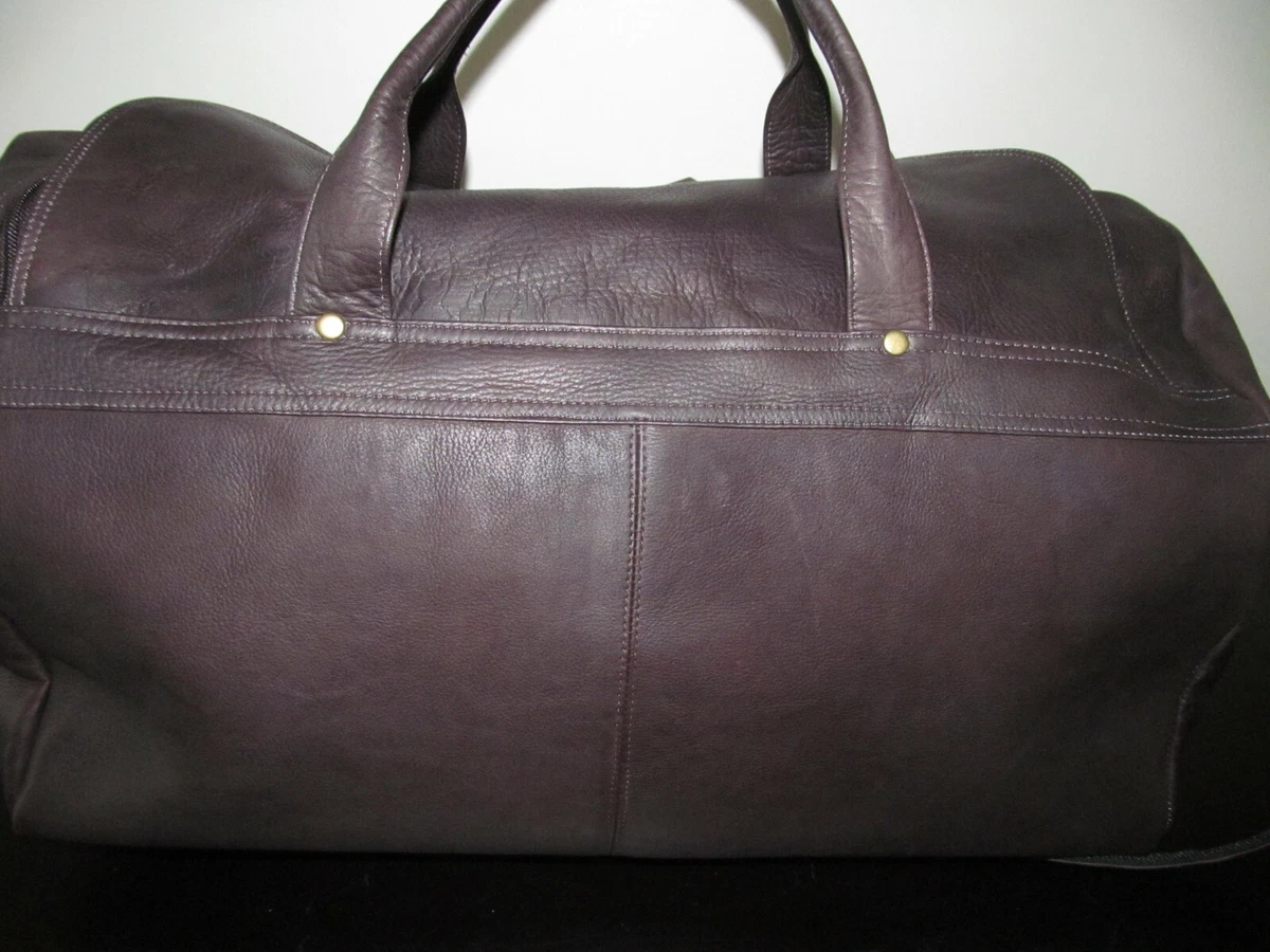 David king & co extra large multi pocket leather duffle bag new arrivals