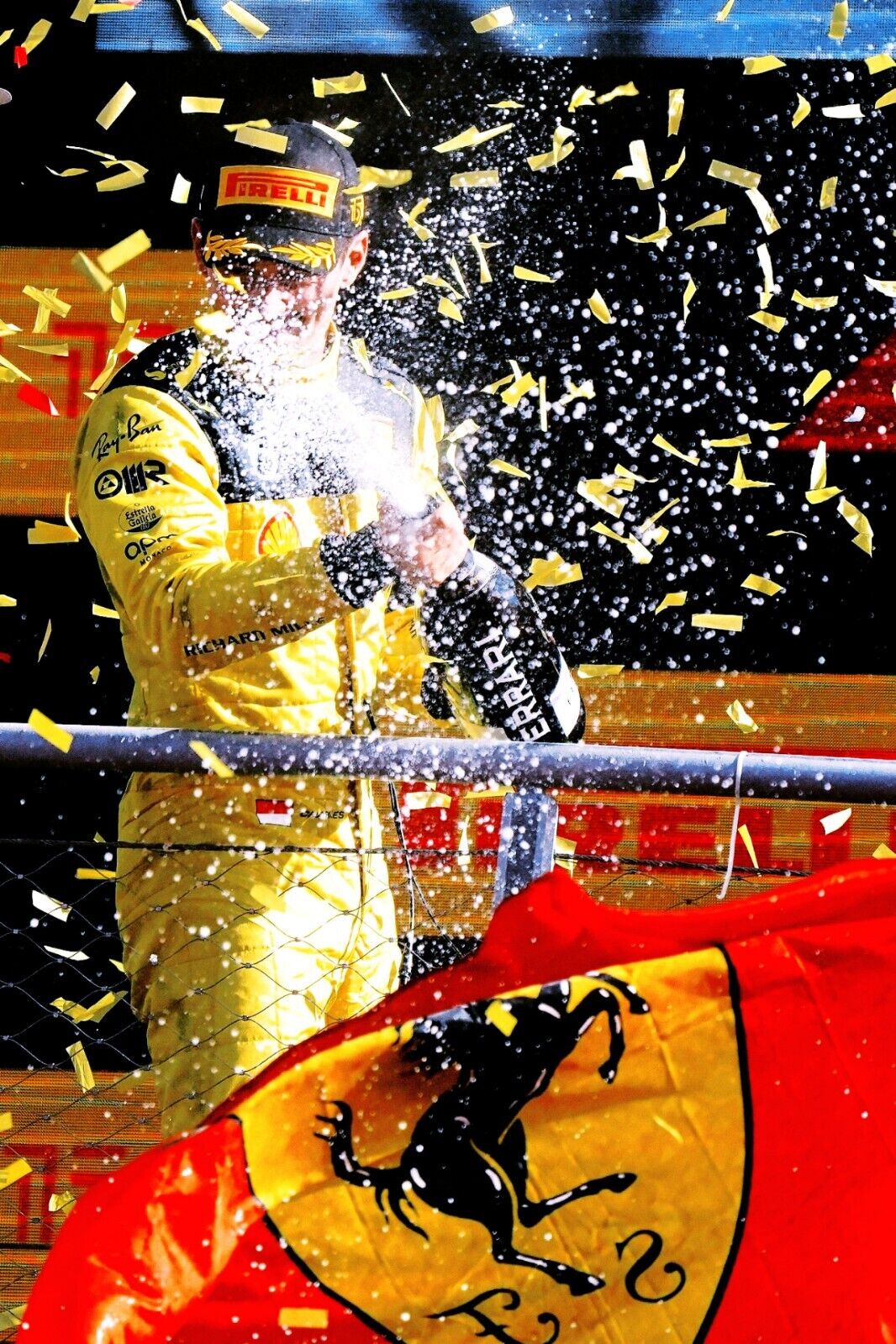 Ferrari F1-75 Charles Leclerc Monza GP 2022 " 75 Anniversar Figure Decals " 1/18