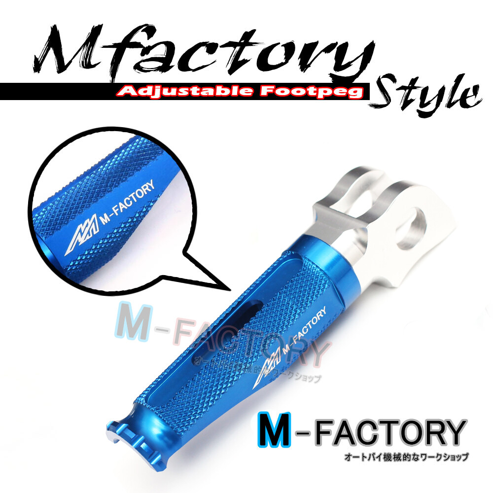 CNC Silver Passenger Foot Pegs Pedal SHINOBI For Suzuki GSXR 1300