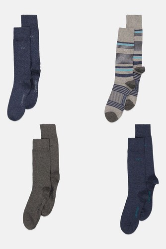 Calvin Klein Men's Logo Print Crew Socks 4-Pairs - Picture 2 of 7