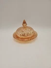 Jeanette "Iris Iridescent" 5 3/4 Inch Round Covered Butter Dish