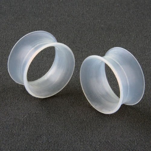 Glow in the Dark Flexi Silicone Ear Tunnels Stretcher Halloween Taper 6mm - 16mm - Picture 3 of 3