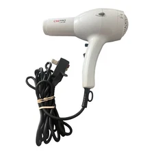 CHI PRO LOW EMF Professional Hair Dryer Pearl White 1500w Model GF8157