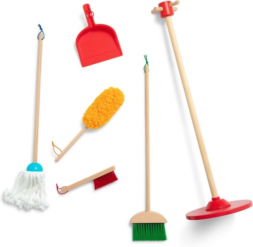 Melissa & Dough Lets Play House - dust Sweep Mop, 6 Pieces (8600) - Picture 4 of 9