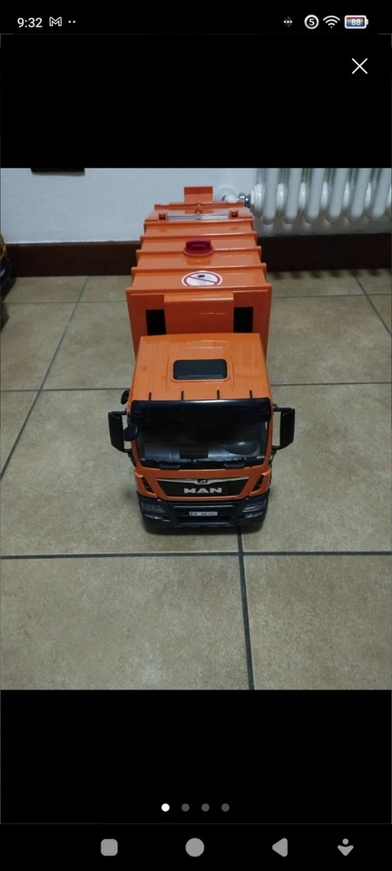 BRUDER 03760 CAMION MAN TGS SPAZZATURA RIFIUTI - Immagine 4 di 4