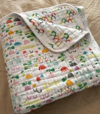 Aden + Anais Rainbow Muslin 4 Layer Cotton Baby Dream Blanket 44x46!