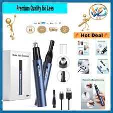 Rechargeable Nose  Ear Hair Trimmer 5-in-1 for Men  Women   USB-C, Painless...