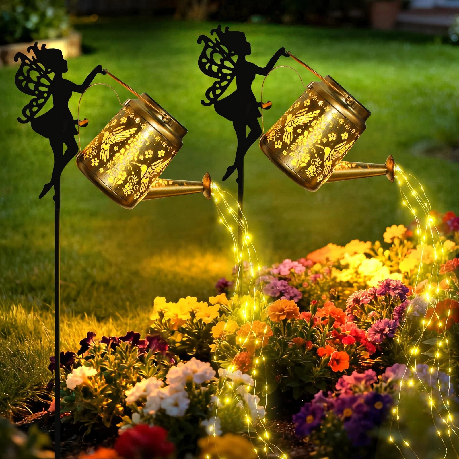 Solar Lights Outdoor Waterproof, Fairy Solar Garden Lights Outdoor Decoration...
