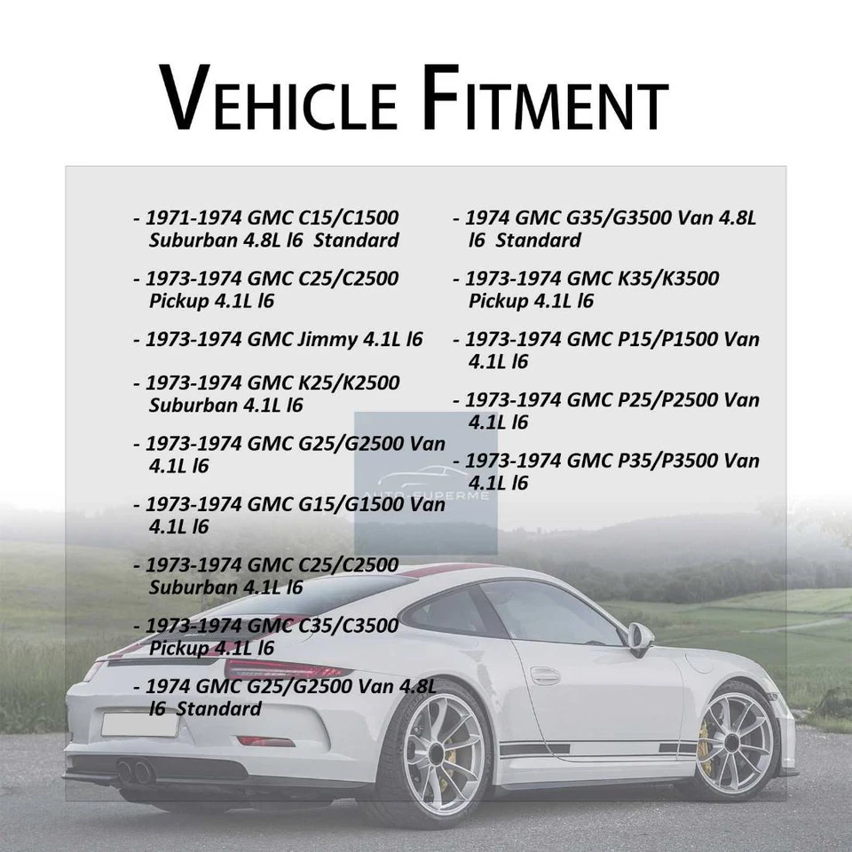 Upper Radiator Coolant Hose For 1973 1974 GMC K15/K1500 Suburban 4.1L - Image 3 of 4