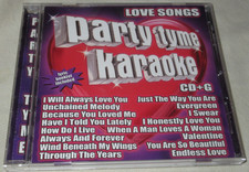 Party Tyme Karaoke: Love Songs CD G Whitney Houston Celine Dion Billy Joel