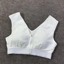 Tommie Copper Sports Bra Womens Large Zip Front Activewear Shoulder Support