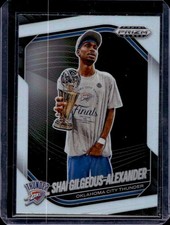 2024-25 Panini Prizm Black Shai Gilgeous-Alexander Silver Prizm #164 Thunder