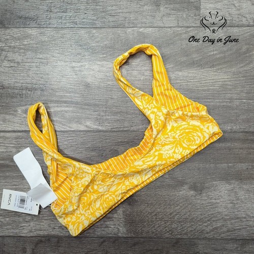 RVCA Forever Bralette Reversible Bikini Top Size M - Picture 6 of 6