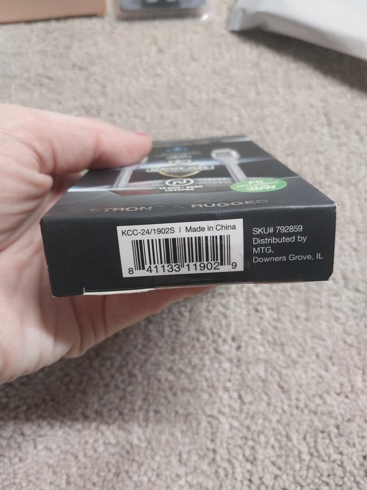 POWERXCEL PD TYPE-C TO TYPE-C CHARGE/SYNC CABLE GRAY - NEW IN BOX - Image 2 of 4