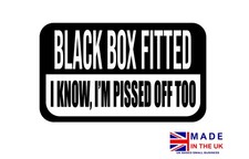 Black box fitted, I'm pissed off too sticker vinyl decal young driver bumper