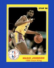1985-86 Star Court Kings Set-Break # 17 Magic Johnson EX-EXMINT *GMCARDS*