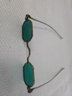 Civil War Era Blue Tinted Glasses With Thin Metal Frame