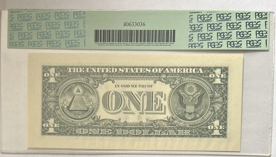 2009 $1 FEDERAL NOTE w/ OVERSIZED MARGINS💥PCGS 67 PPQ (SUPERB GEM)💥BARGAIN $💥 - Image 2 of 2