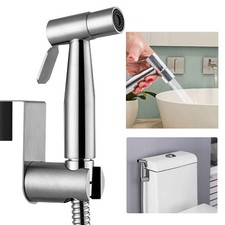 Stainless steel Bathroom Hose Toilet Bidet Sprayer Shower Head Hand Held Faucet