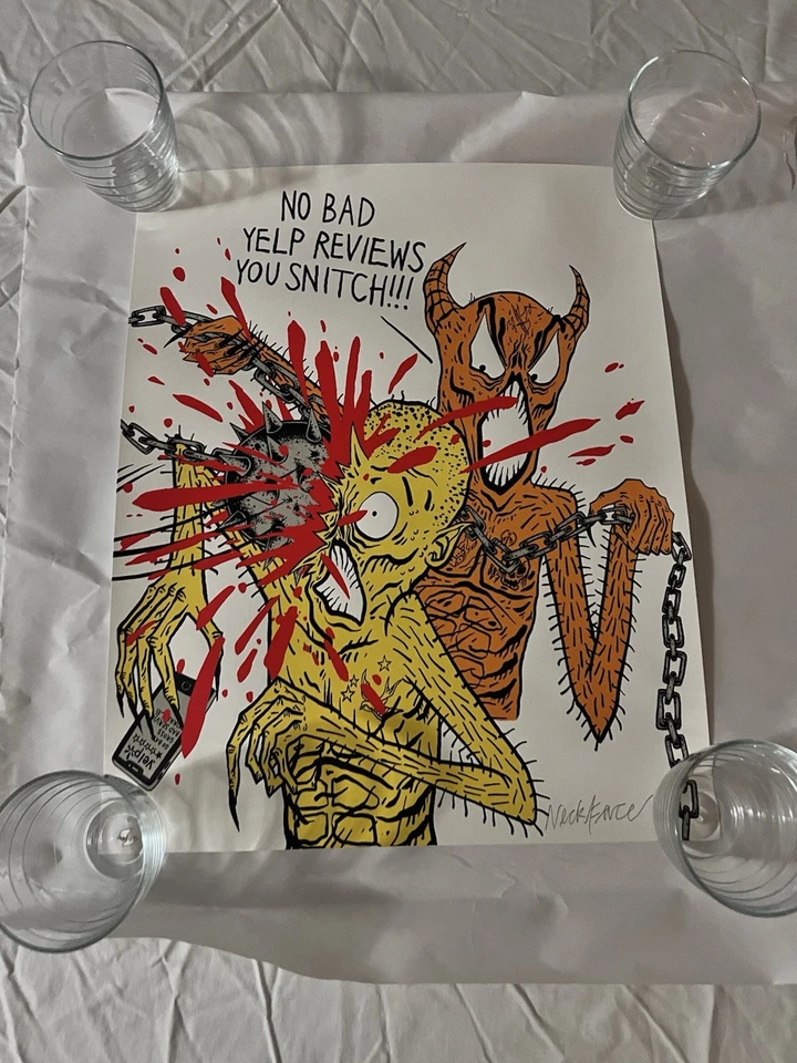 Neckface No Reviews Signed Autographed Poster Child Prints Limited Edition 150 - Image 2 of 4