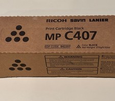 Brand New Genuine Ricoh Savin Lanier MP C407 Black Toner Cartridge