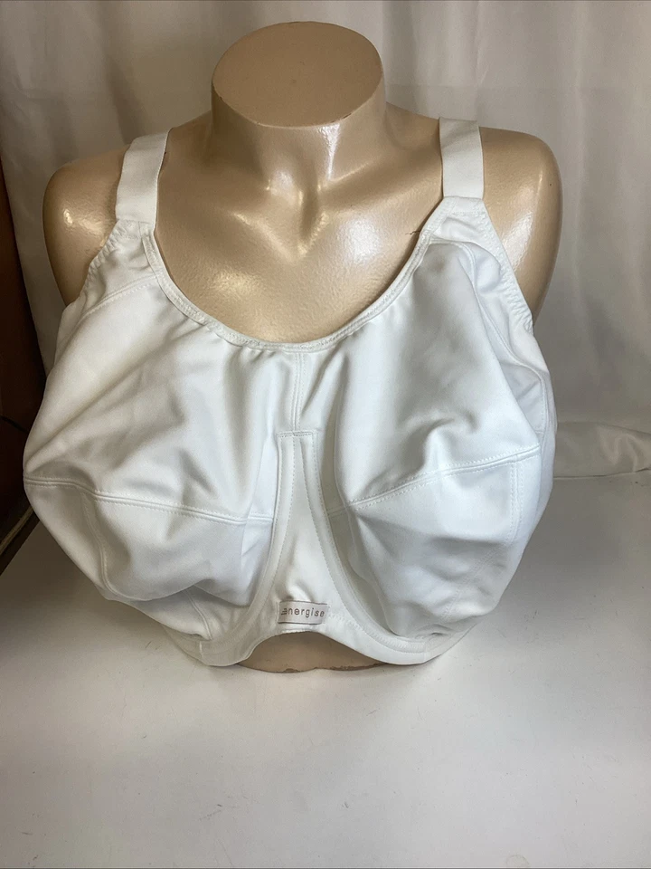 Sutiã esportivo elomi energise branco tamanho 38 novo com etiquetas - Imagem 2 de 4