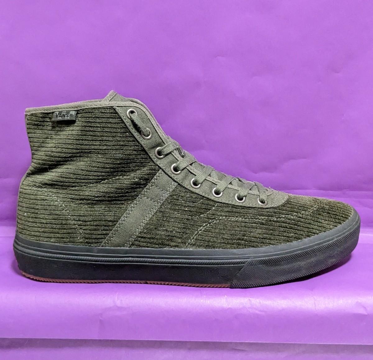 Vans Sk8 Green Corduroy Vans Vans Gilbert Crockett Olive/Black