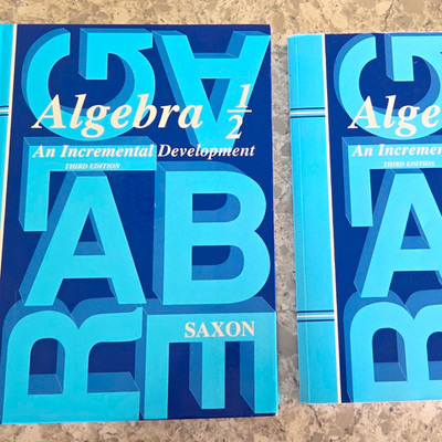 Saxon Algebra 1/2: An Incremental Development 3rd Ed Textbook & Solutions Manual