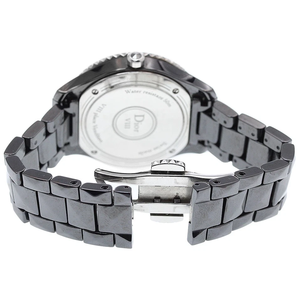 Reloj de cuarzo para dama Dior Yuit CD1231E0 esfera negra diamante_918526 Foto 4 de 4
