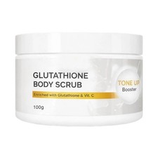 Glutathione Body Scrub With Rosehip & Sea Salt, Exfoliating & Hydrating Body