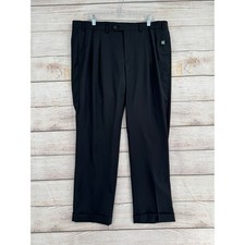 Lauren Ralph Lauren UltraFlex Wool Classic Fit Dress Pants Mens 38x30 Black NEW