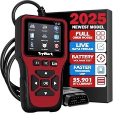 OBD II Scanner Diagnostic Tool, V619 Check Engine Code Reader Red