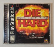 1996 Die Hard Trilogy PlayStation 1 PS1 Video Game Complete w/ Manual CIB Tested