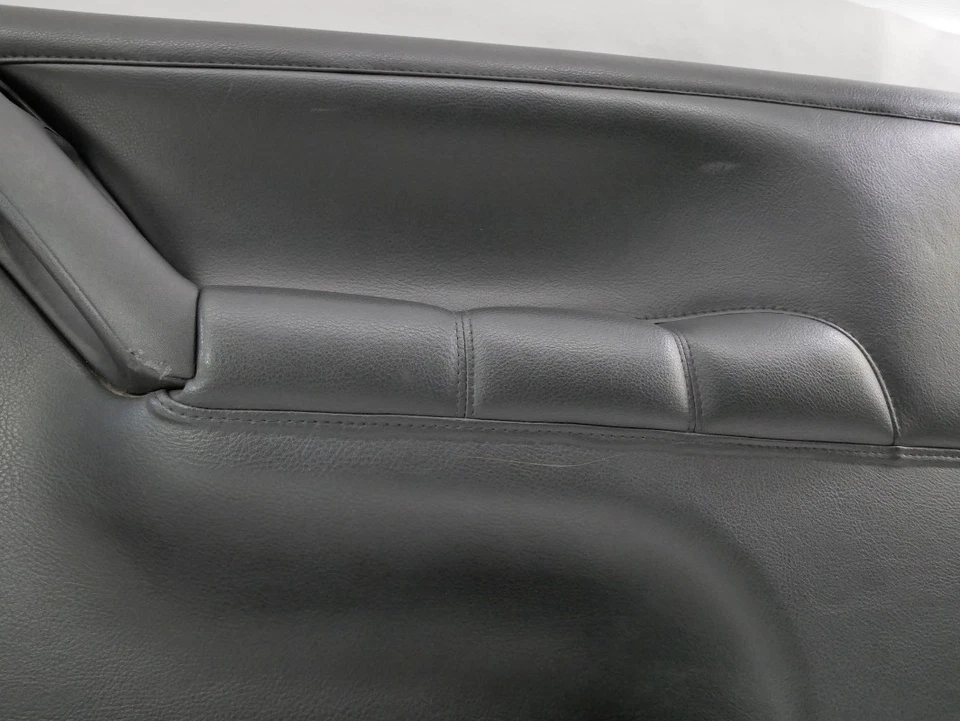 RH Front Interior Door Panel 95-99 VW Cabrio MK3 Black Leather - Genuine - Image 3 of 4