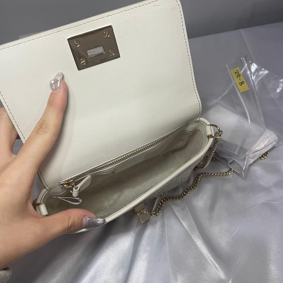 Jimmy Choo RUBY L Metallic Python Snake Chain Bag… - image 2