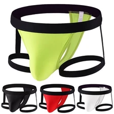 Solid Color Low Waist Mens TBack Underwear Breathable Fabric for Active Life