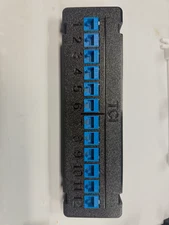 12 Port Patch Panel Wall Mount New Black And White