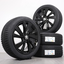 Winterräder 17 Zoll Skoda Fabia 4 PJ Original Felgen schwarz Riegel Winterreifen